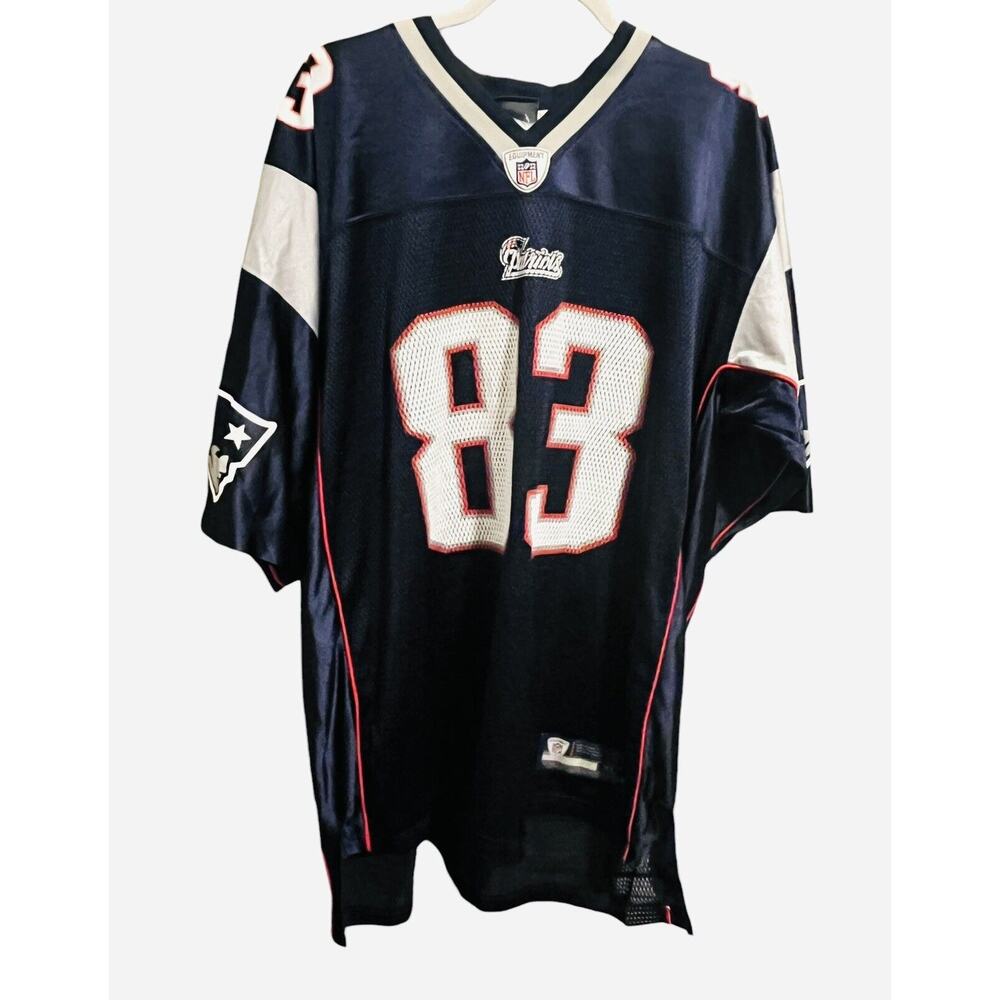Patriots Jersey Reebok On Field Men Size XL New England 83 Welker NFL Football